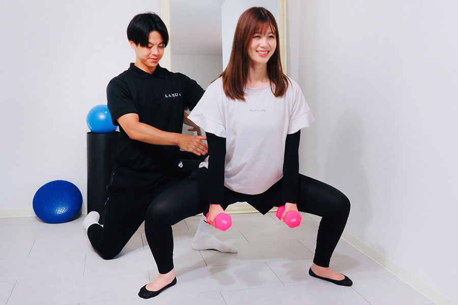 LAMUA沖縄 那覇店のトレーニングの様子